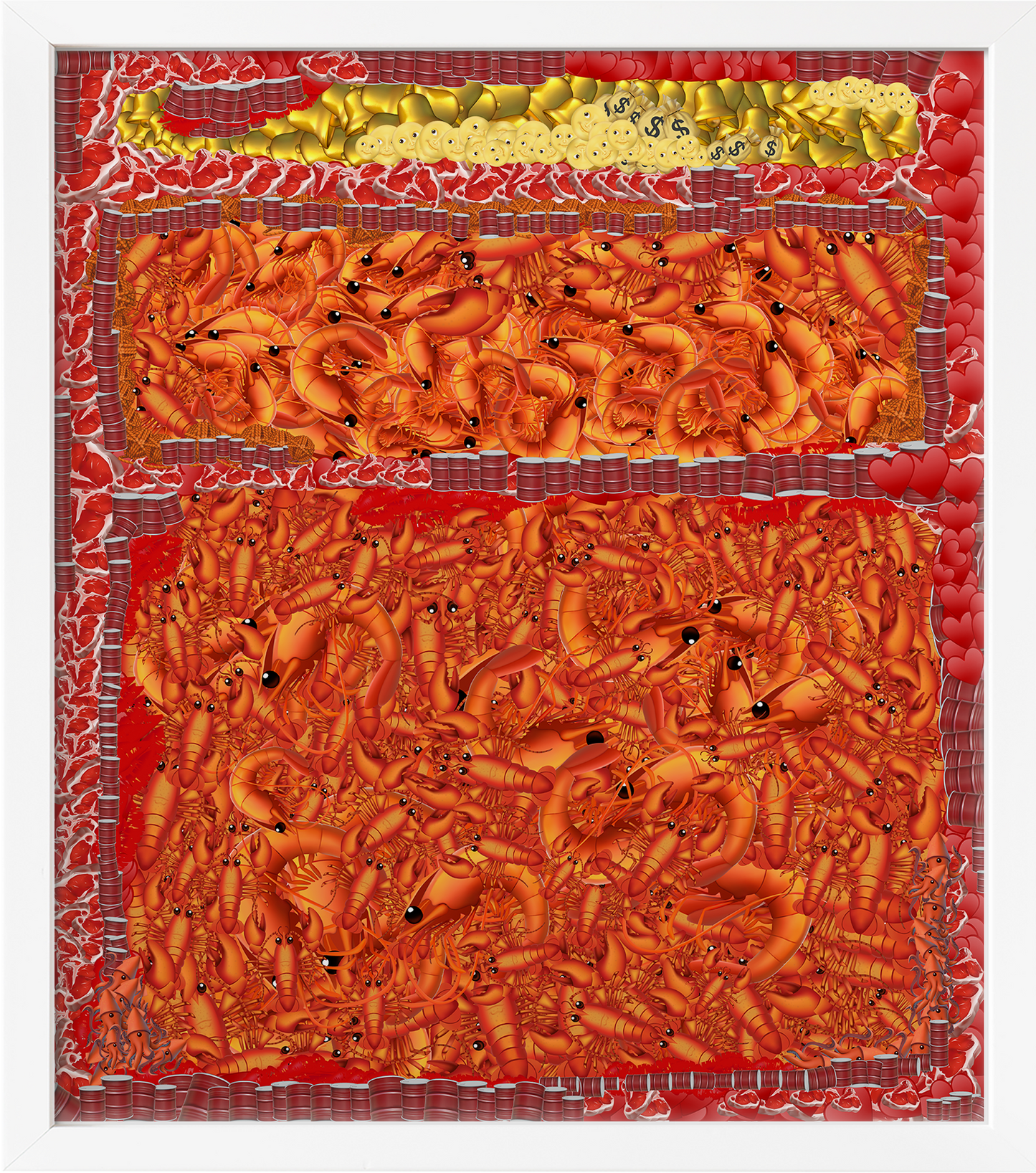 Shrimp and Cash (Orange, Red, Yellow)