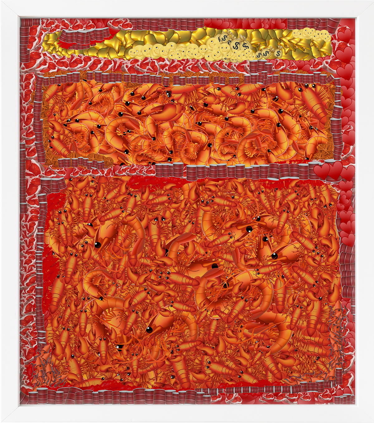 Shrimp and Cash (Orange, Red, Yellow)